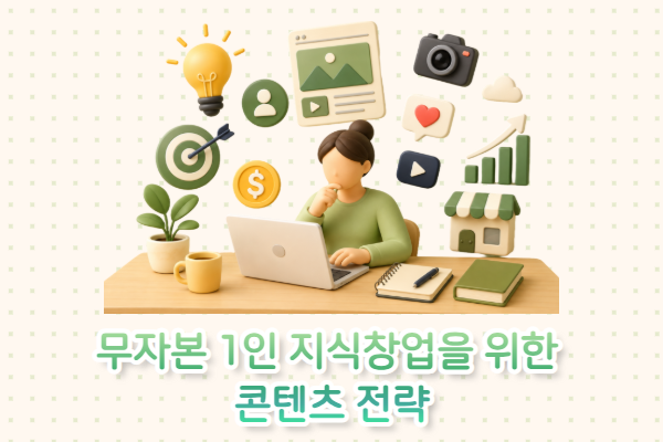 무자본 1인 지식창업을 위한 콘텐츠 전략