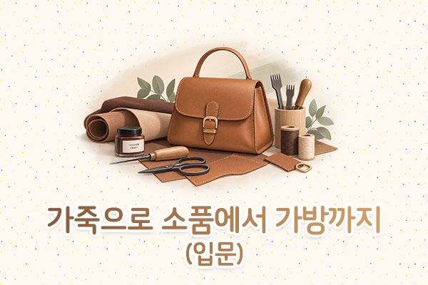 가죽으로 소품에서 가방까지(입문)