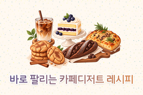 바로 팔리는 카페디저트 레시피